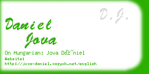 daniel jova business card